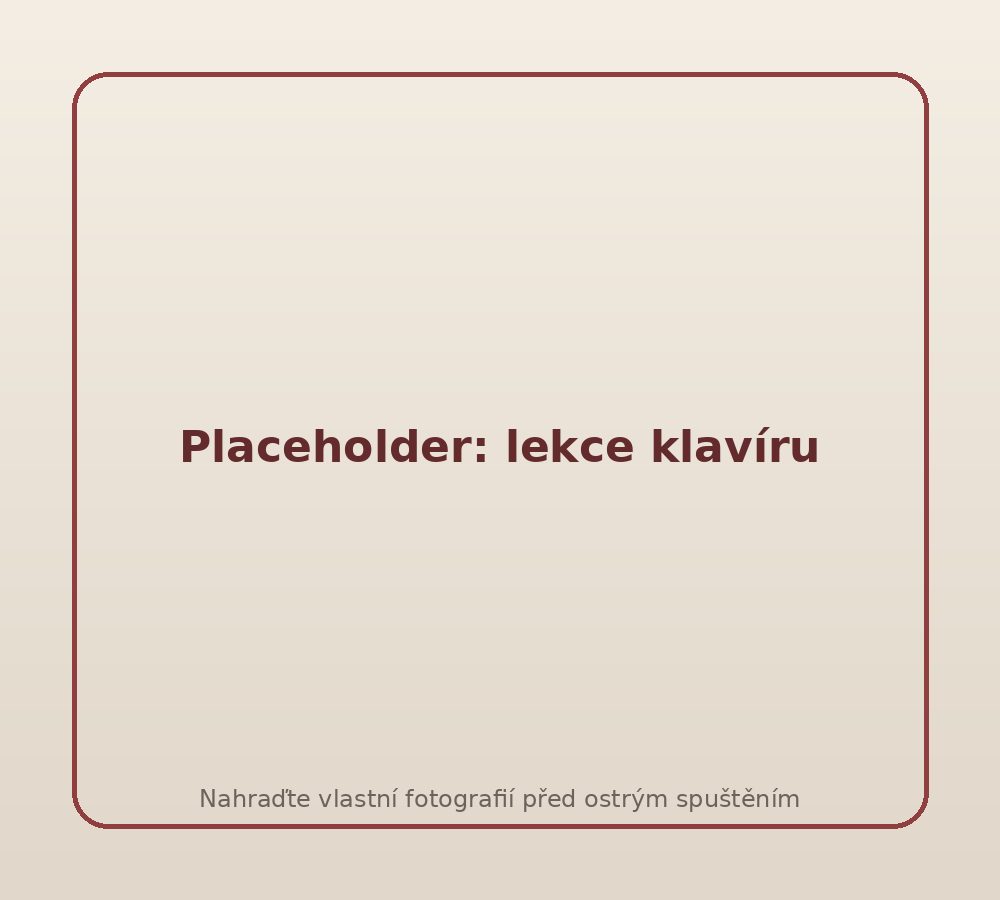 Placeholder fotografie: individuální lekce hry na klavír v Jablonci nad Nisou